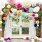 12pcs White Paper Pom Poms Decorations for Party Ceiling Wall Hanging Tissue Flowers Decorations - 1 Color of 12 Inch, 10 Inch